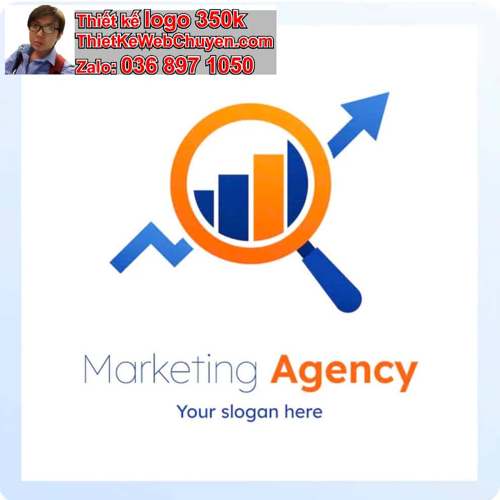 Thiết kế logo online marketing 