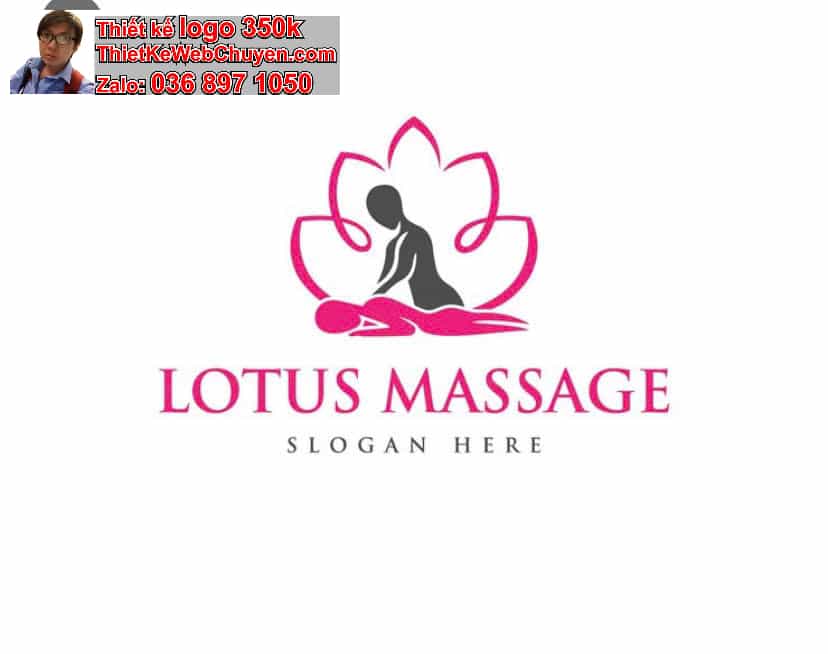 Thiết kế logo online massage