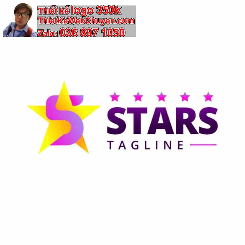 Thiết kế logo online ngôi sao