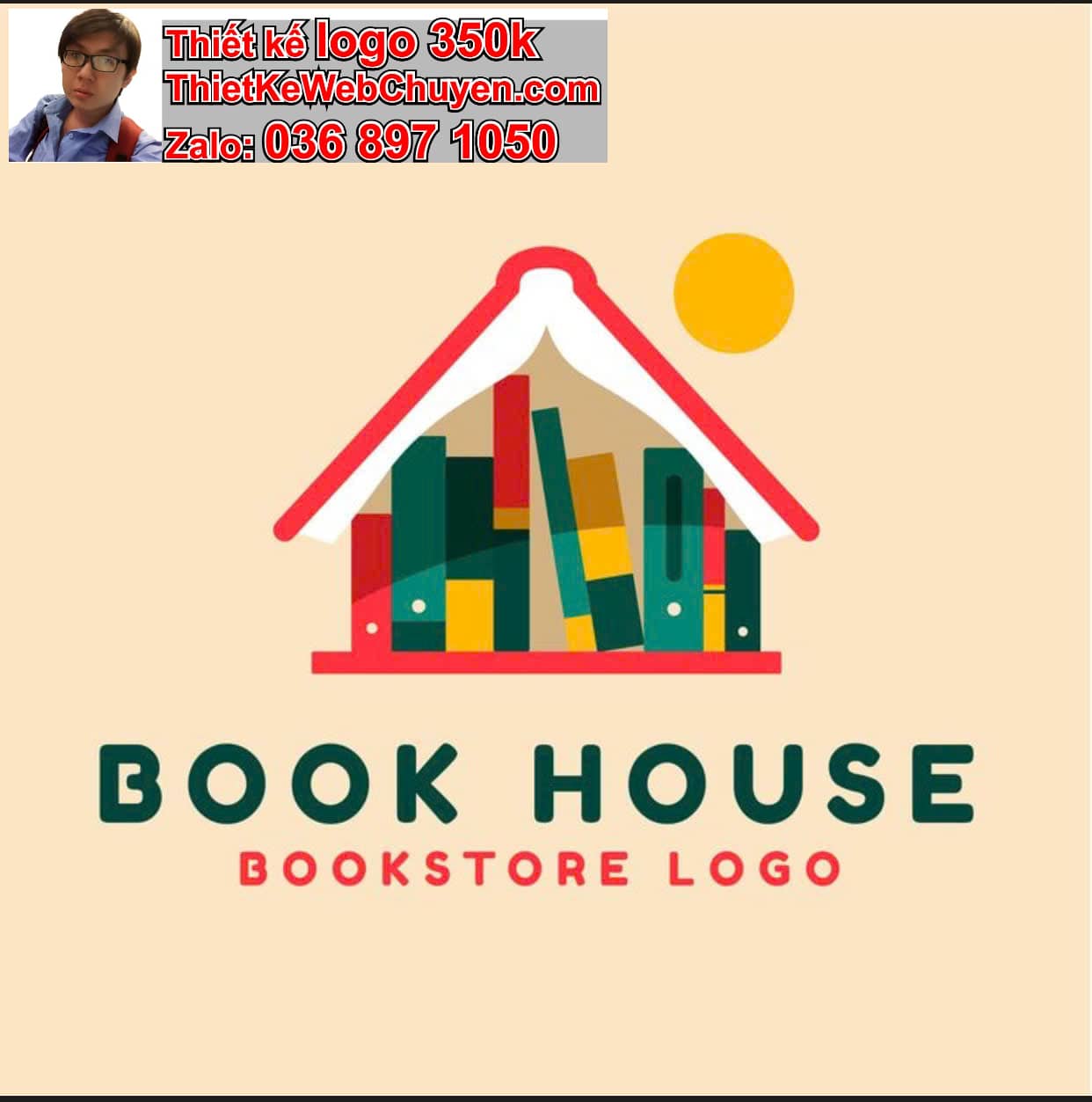Thiết kế logo online nhà sách 
