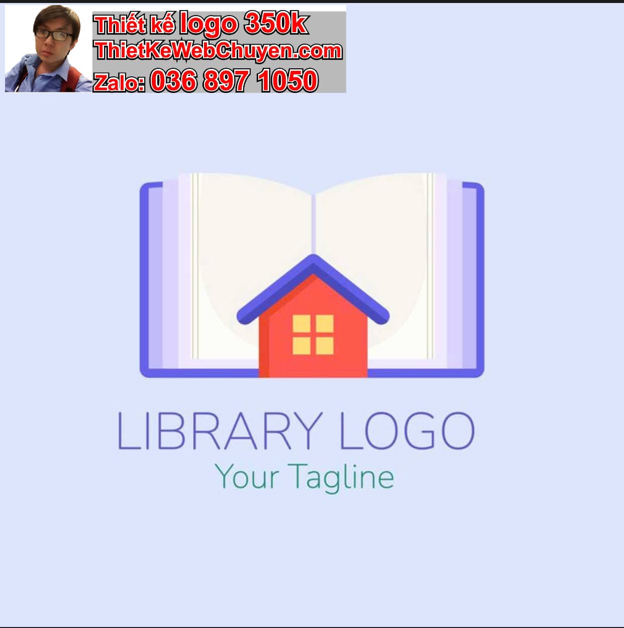 Thiết kế logo online nhà sách 