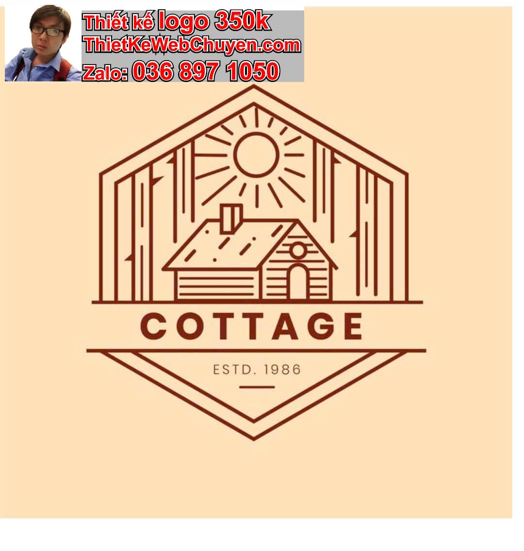 Thiết kế logo online nhà sàn