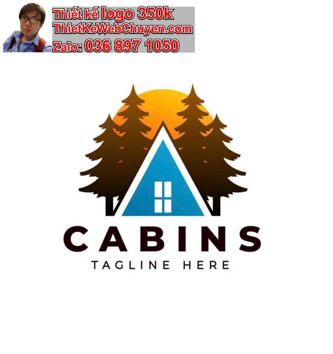 Thiết kế logo online nhà sàn