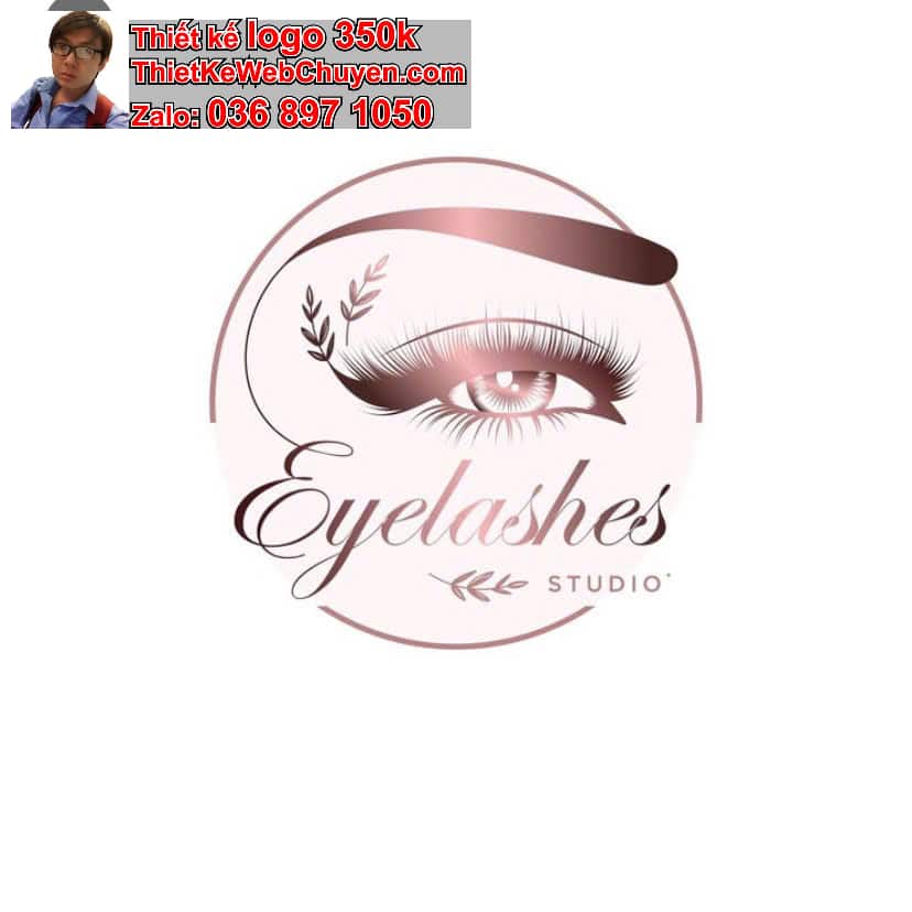 Thiết kế logo online nối lông mi 