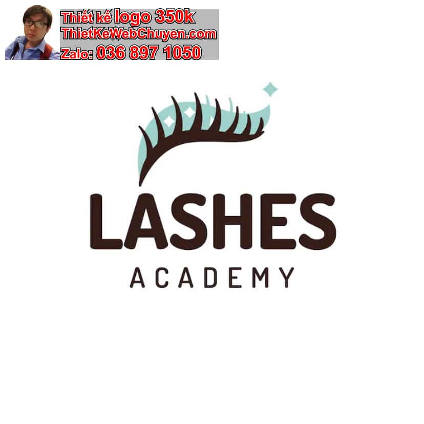 Thiết kế logo online nối lông mi 