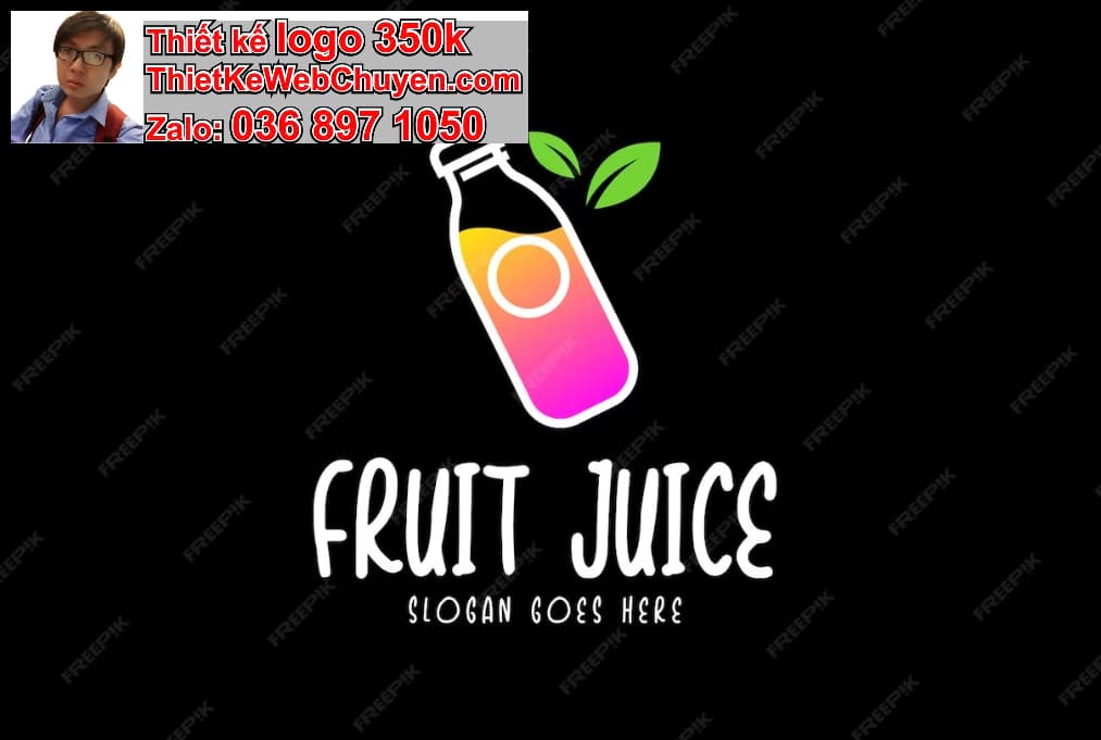 Thiết kế logo online nước uống đóng chai