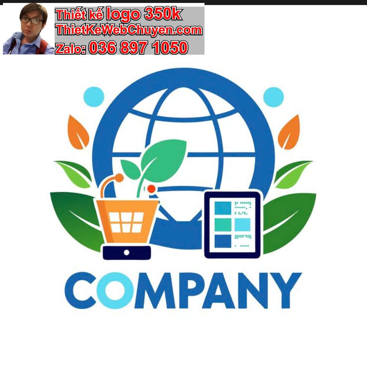 Thiết kế logo online online môi trường 