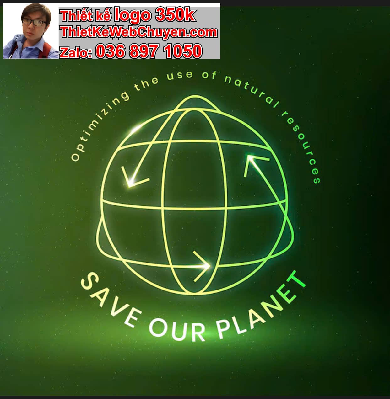 Thiết kế logo online online môi trường 