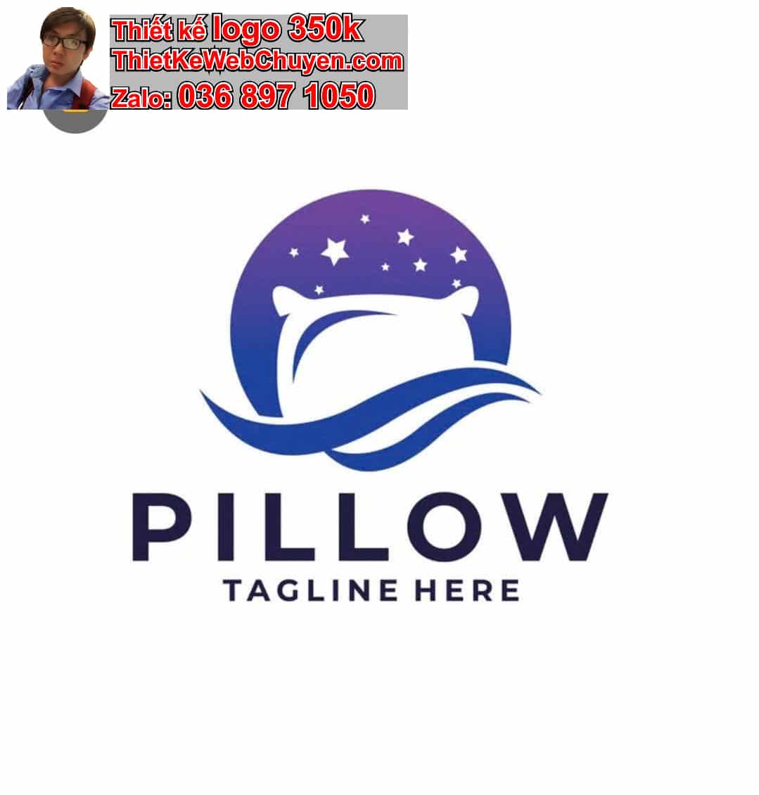Thiết kế logo online nệm 