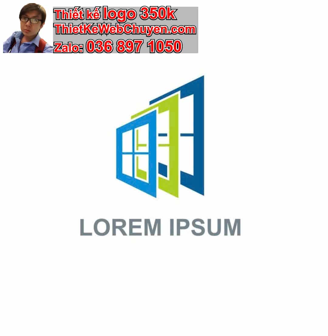 Thiết kế logo online nhôm kính