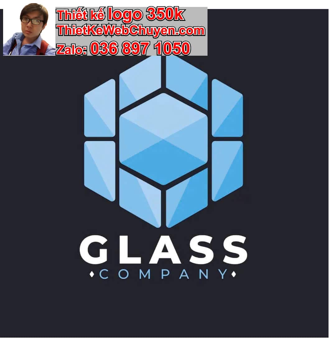 Thiết kế logo online nhôm kính