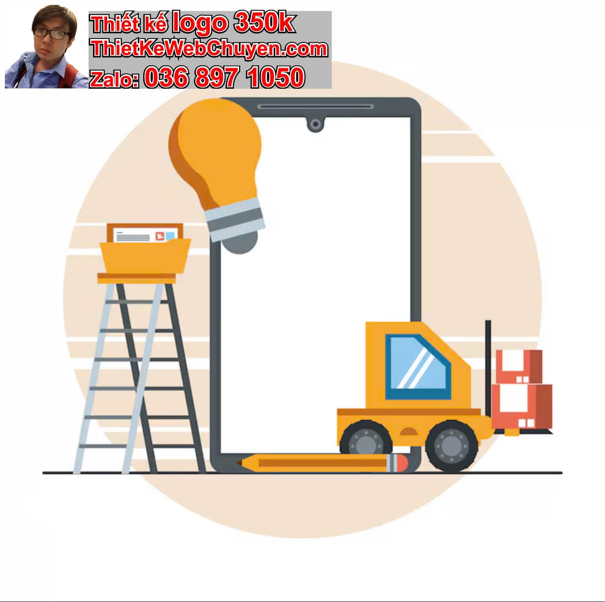 Thiết Kế Logo Online Thiết Bị Nâng