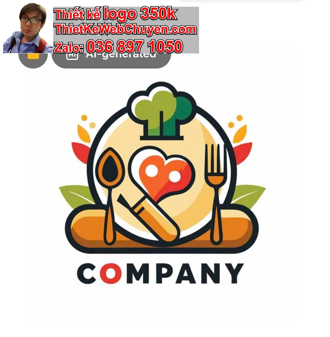 Thiết kế logo online thức ăn
