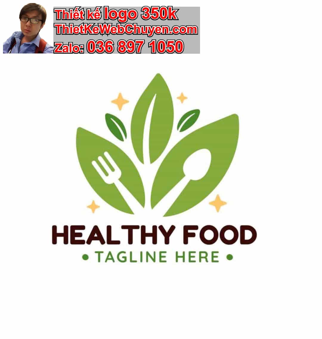 Thiết kế logo online thức ăn