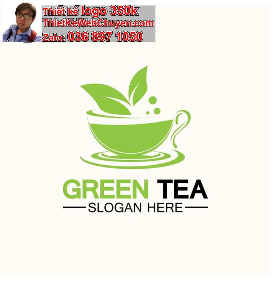 Thiết kế logo online trà xanh