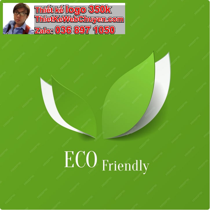 Thiết kế logo online phong cách eco xanh cho thương hiệu nông nghiệp sạch