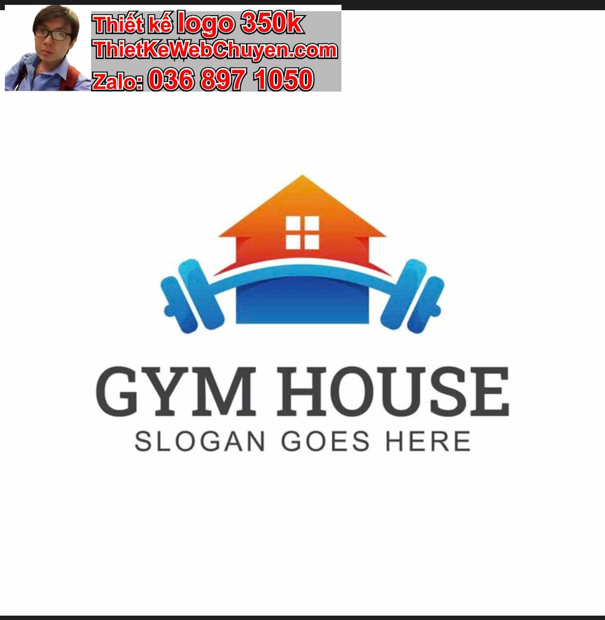 Thiết kế logo online phòng tập gym