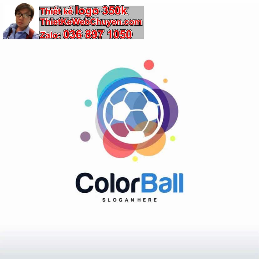 Thiết kế logo online quả bóng