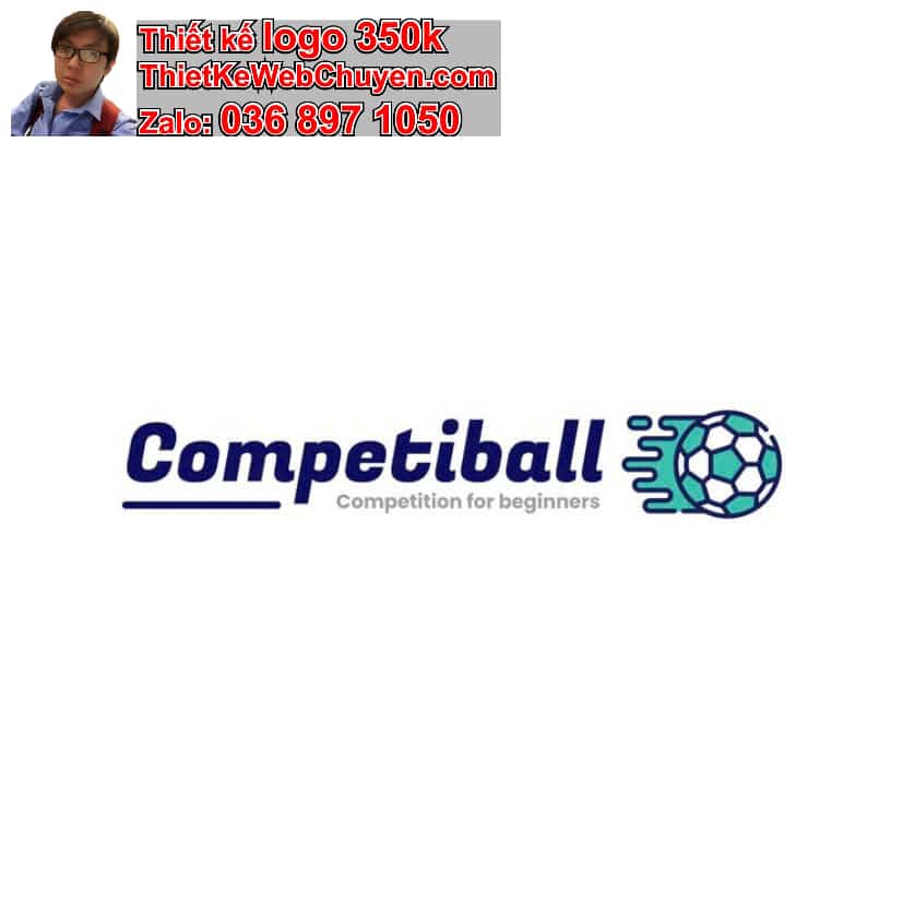 Thiết kế logo online quả bóng
