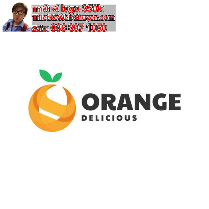 Thiết kế logo online quả cam
