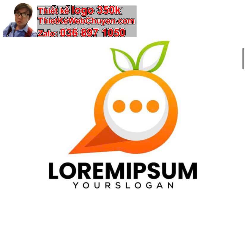Thiết kế logo online quả cam