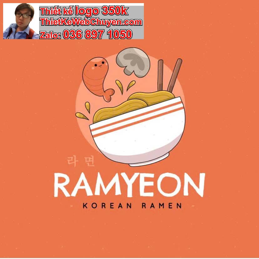 Thiết kế logo online quán bún 