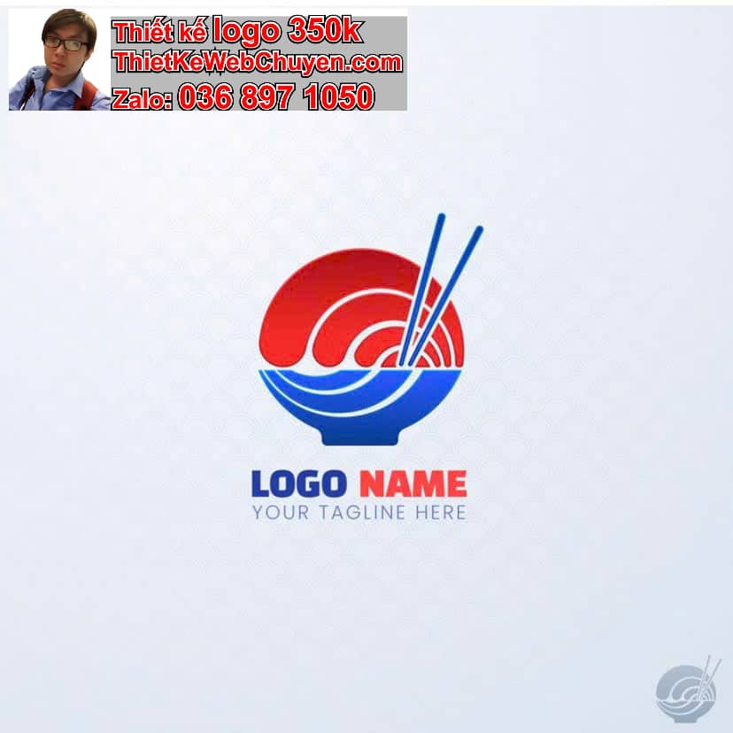 Thiết kế logo online quán bún 