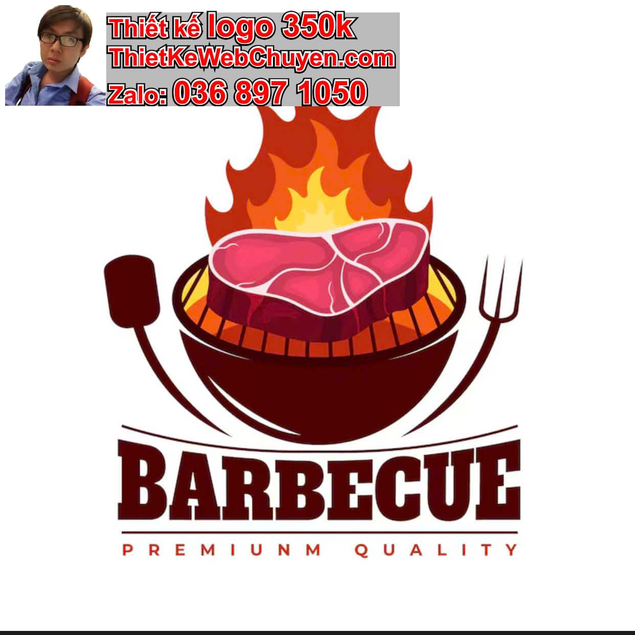 Thiết kế logo online quán lẩu nướng