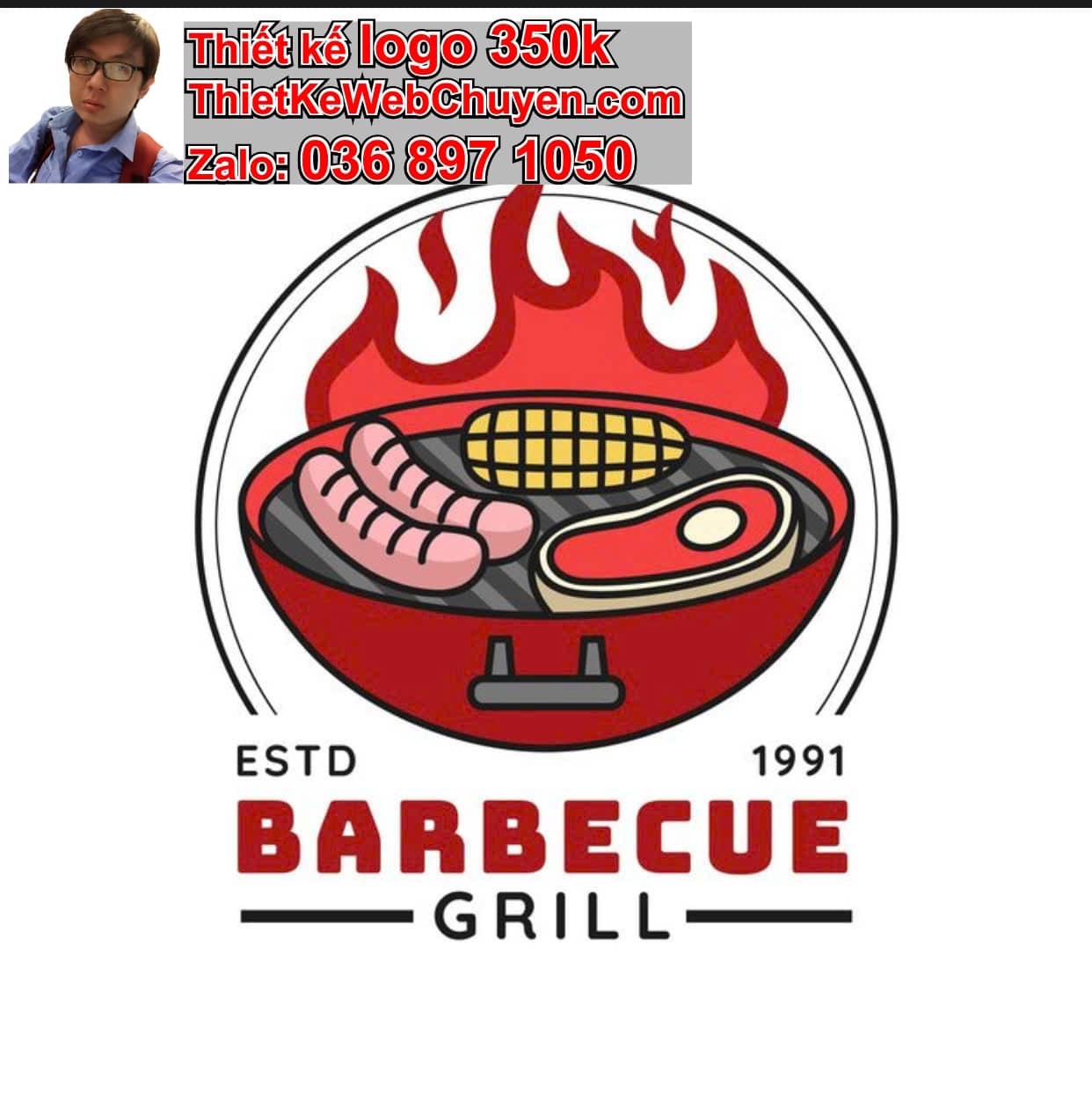 Thiết kế logo online quán lẩu nướng