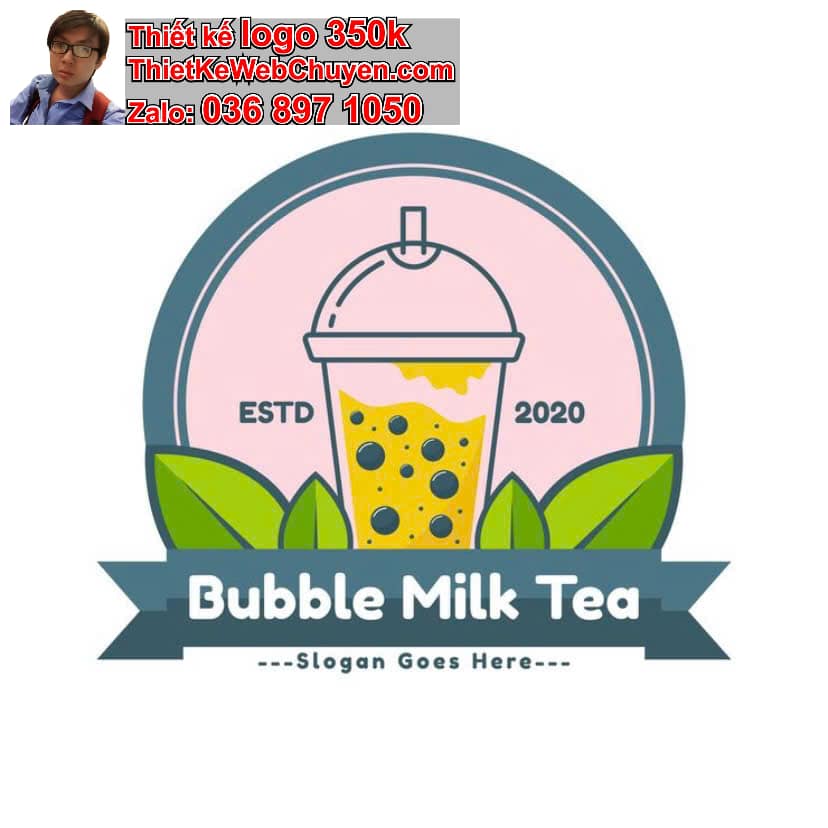 Thiết kế logo online quán trà sữa
