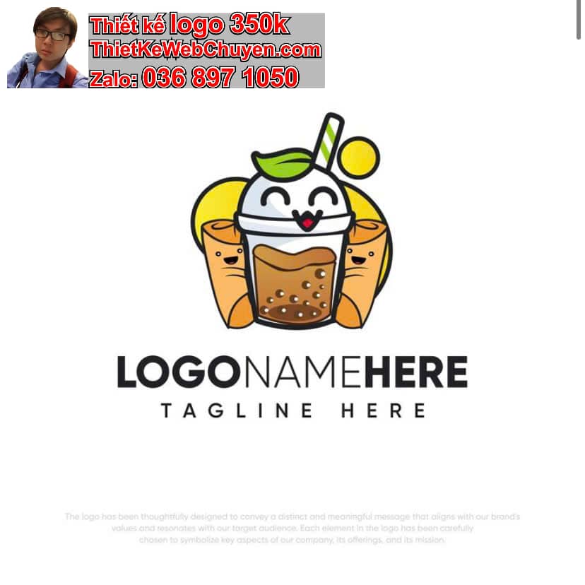 Thiết kế logo online quán trà sữa