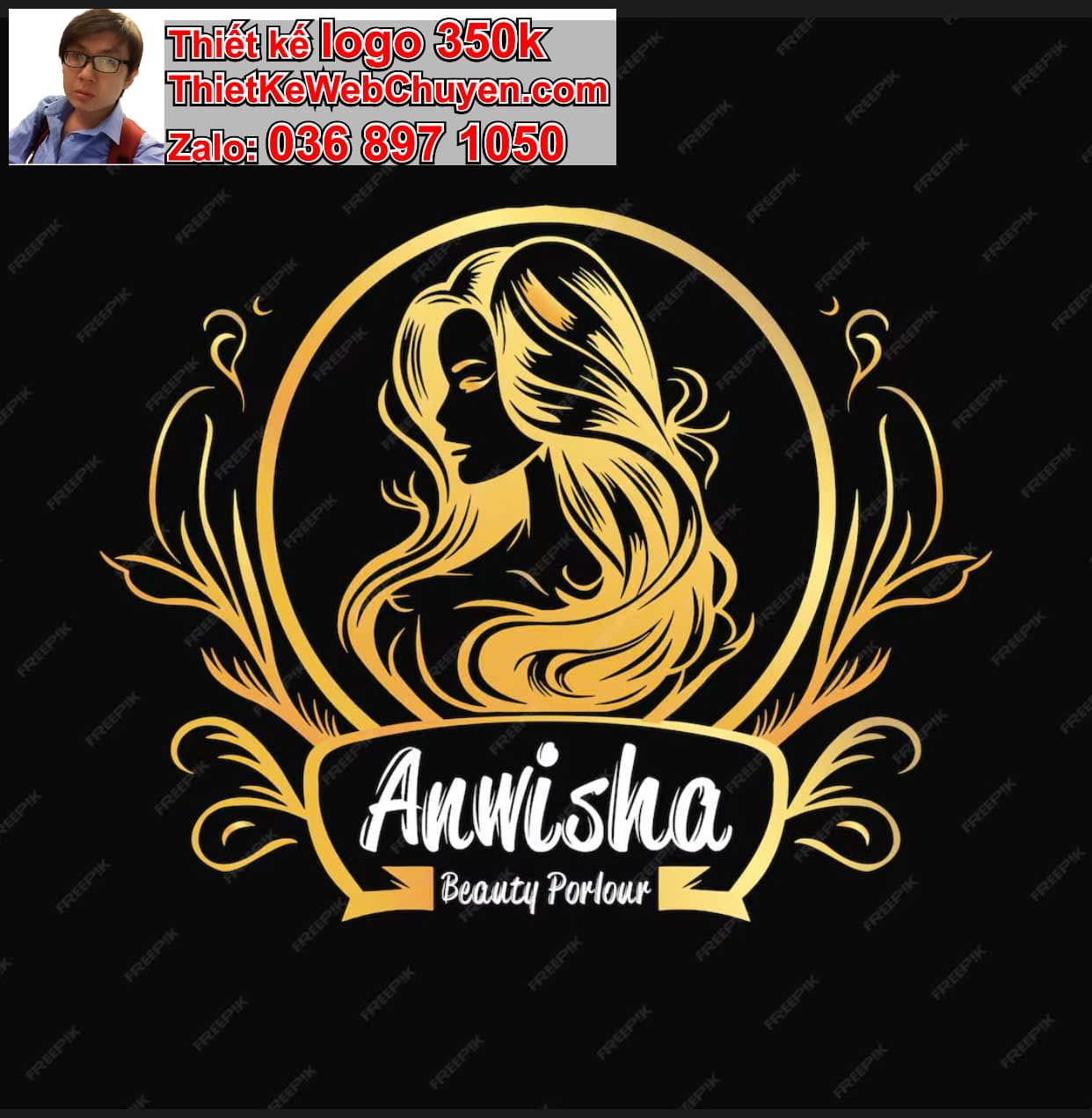 Thiết kế logo online salon tóc 