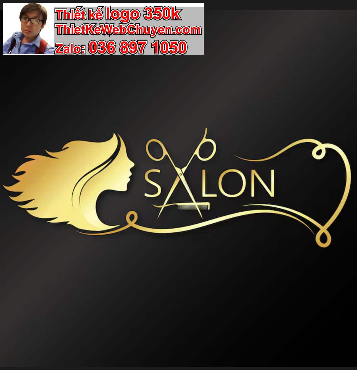 Thiết kế logo online salon tóc 