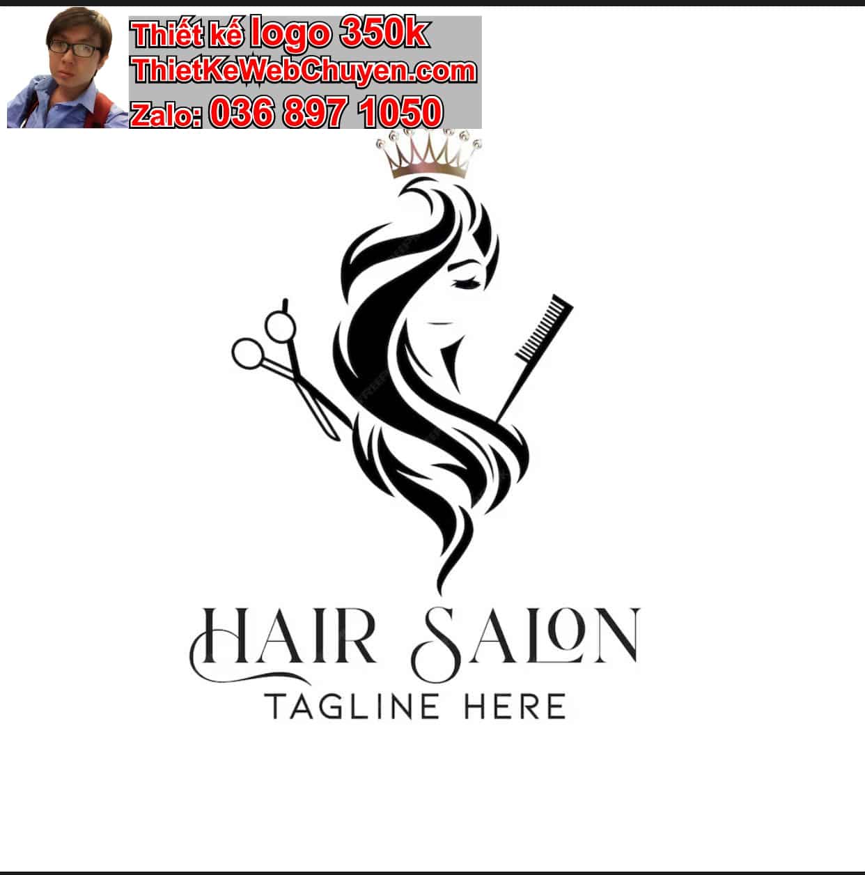 Thiết kế logo online salon tóc 
