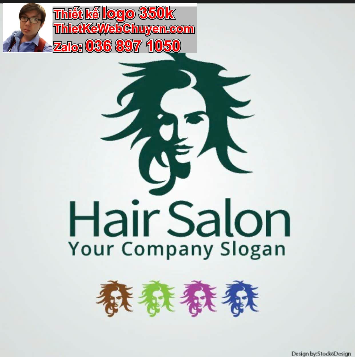 Thiết kế logo online salon tóc 