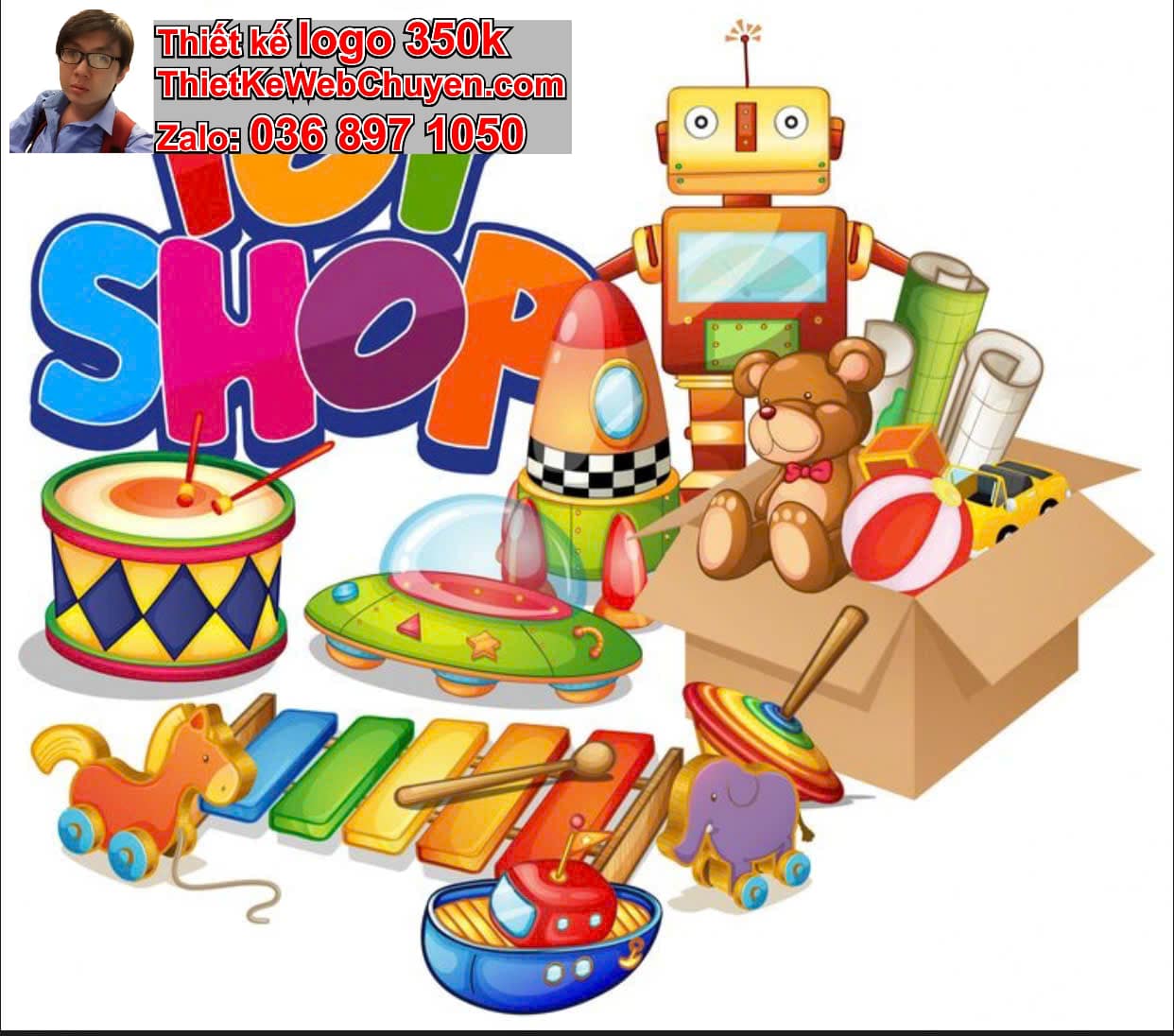 Thiết kế logo online shop đồ chơi