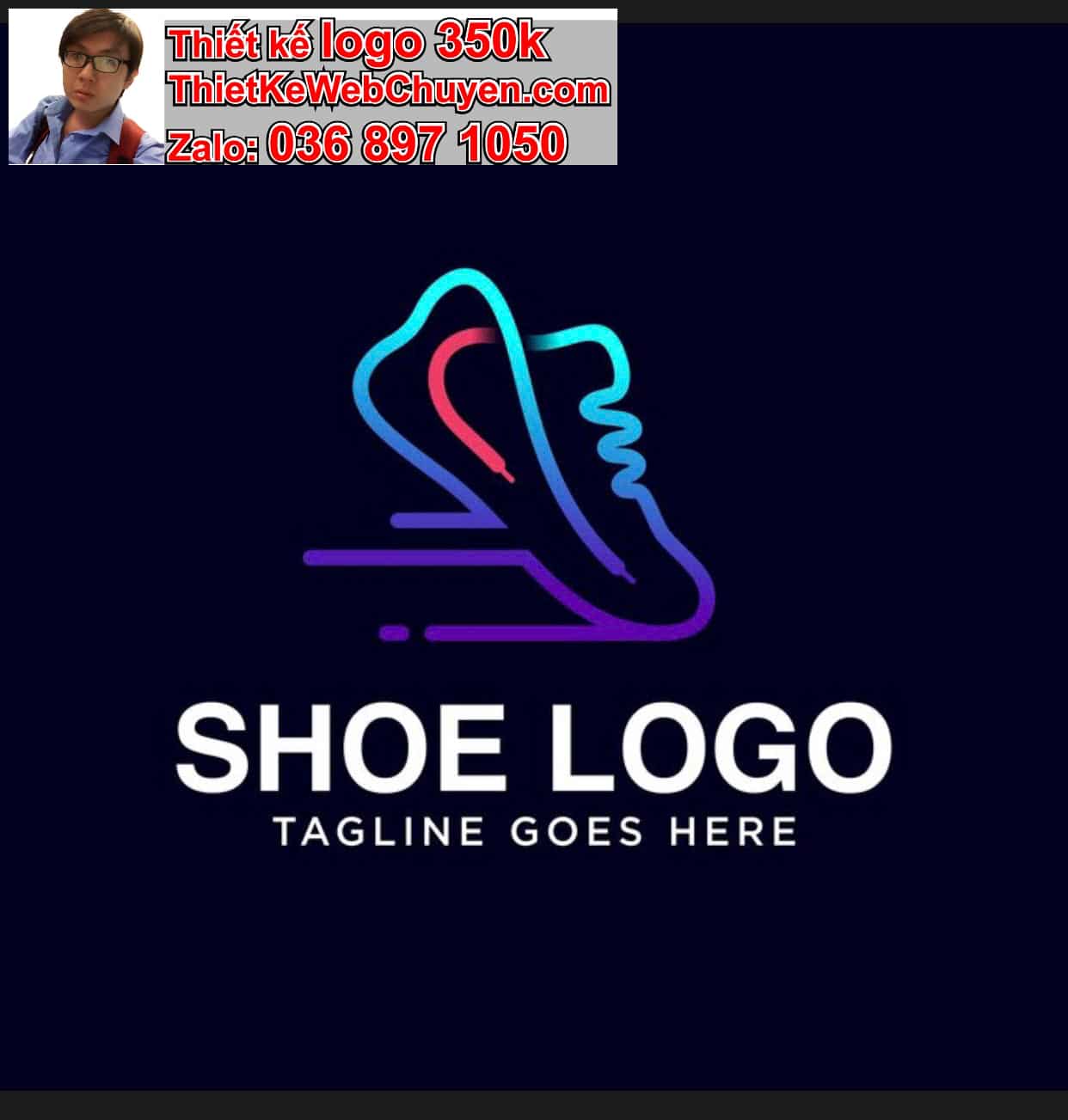 Thiết kế logo online shop giày 