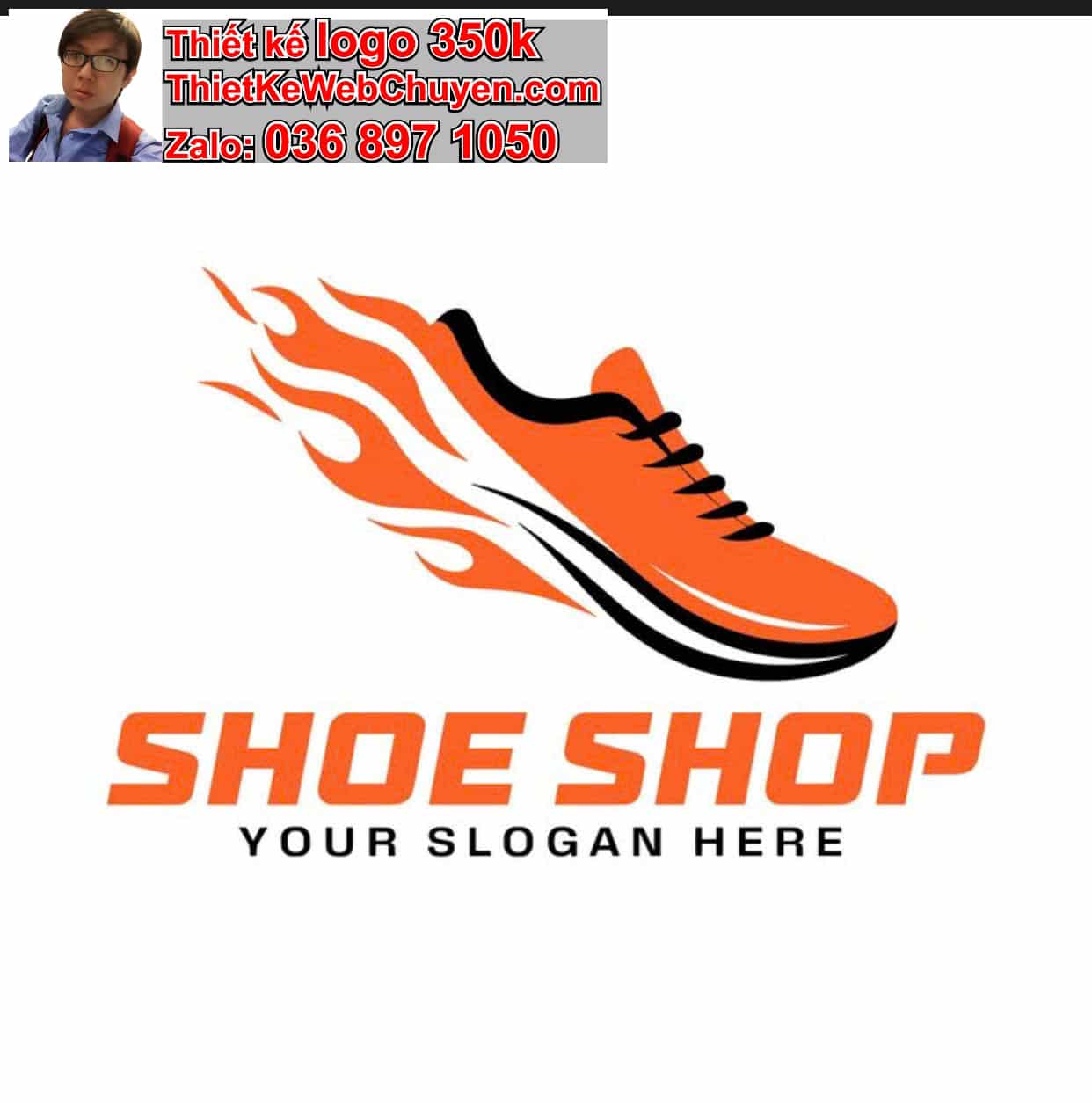 Thiết kế logo online shop giày 
