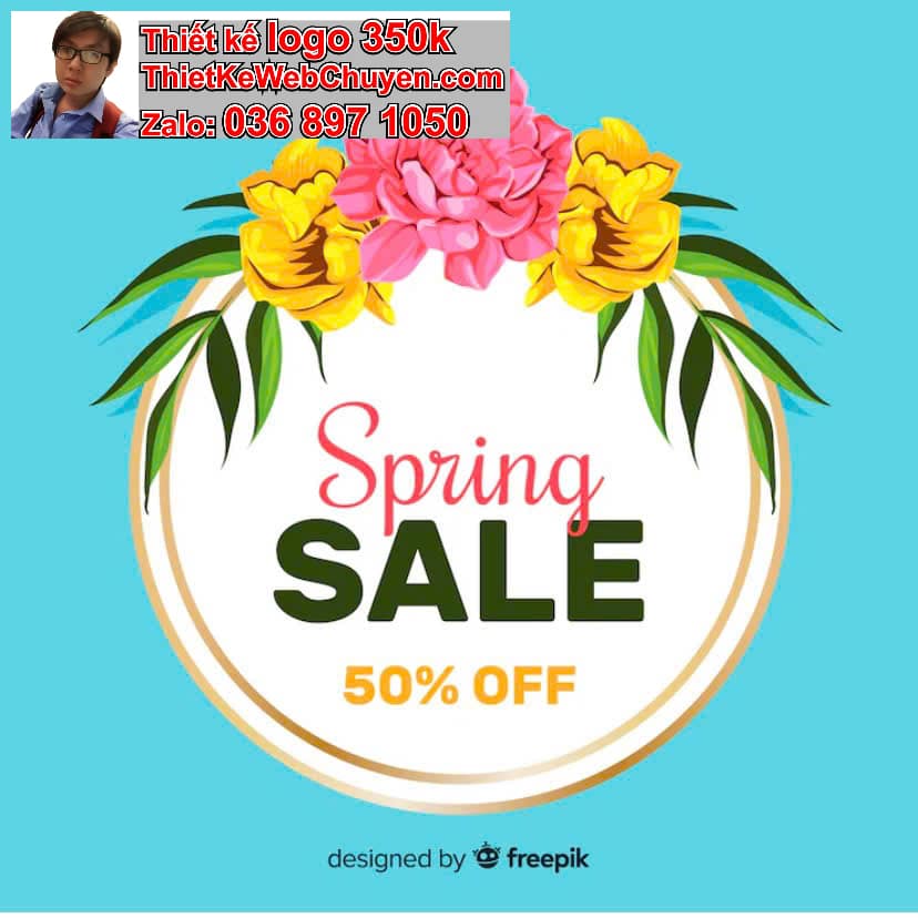 Thiết kế logo online shop hoa tươi 