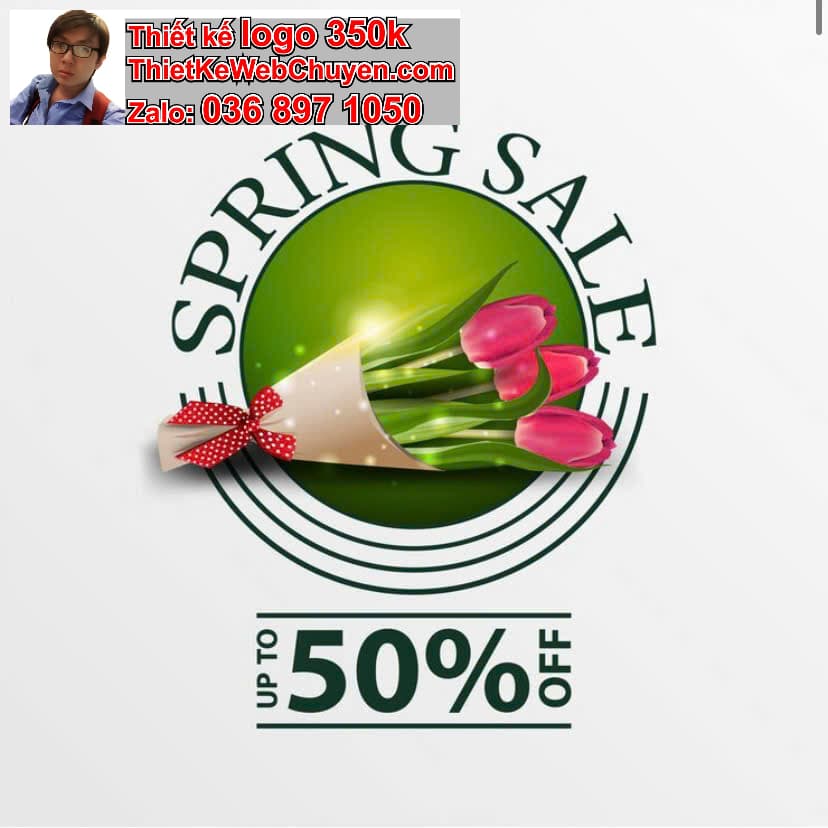 Thiết kế logo online shop hoa tươi 