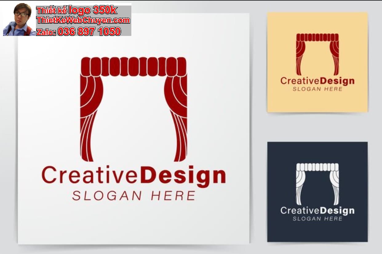 Thiết kế logo online shop rèm cửa