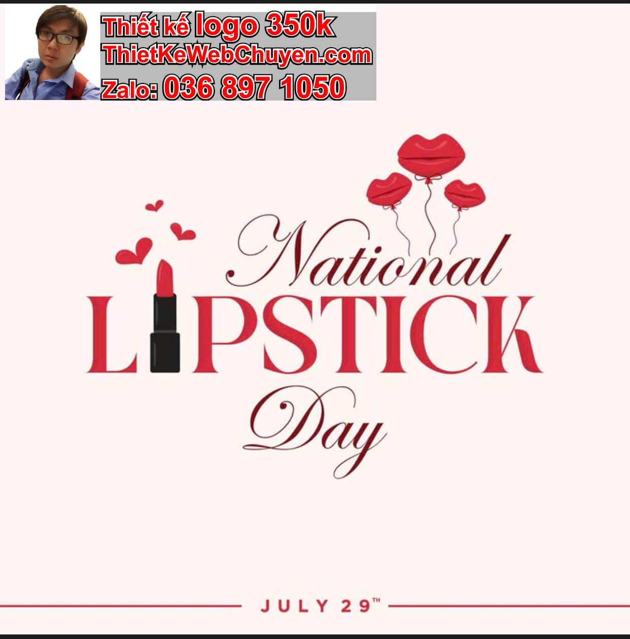 Thiết kế logo online shop son môi 