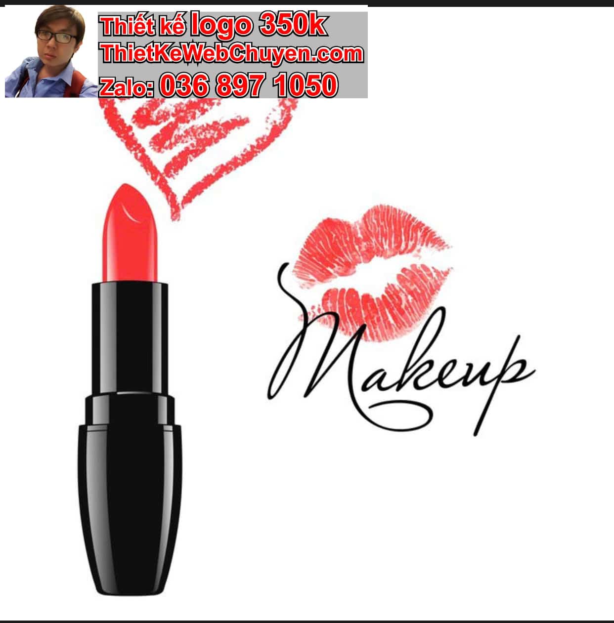 Thiết kế logo online shop son môi 