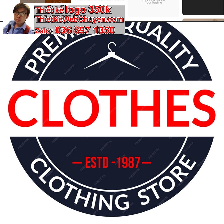 Thiết kế logo online shop thời trang nam