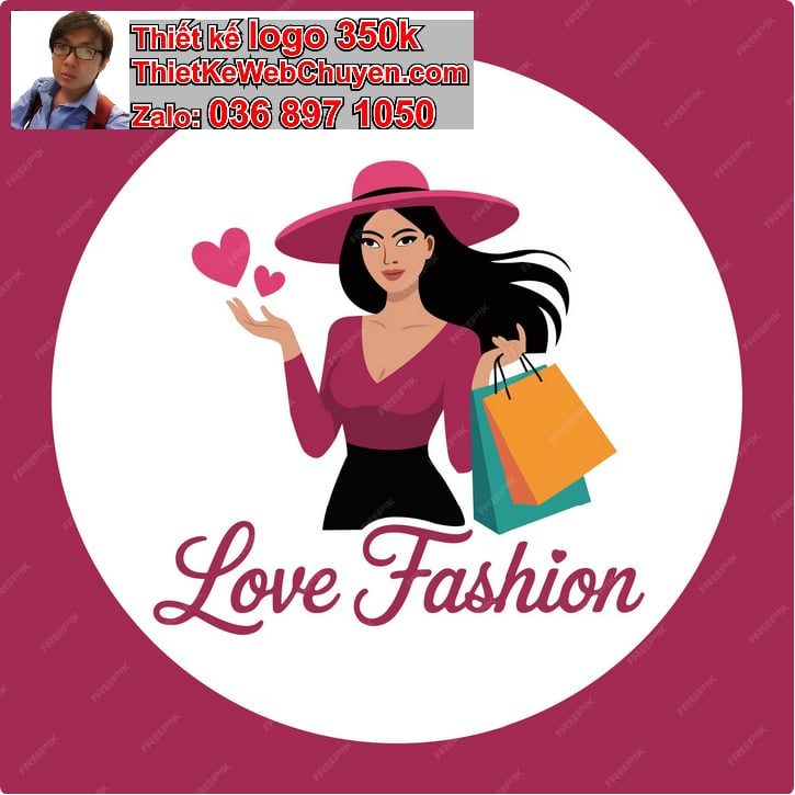 Thiết kế logo online shop thời trang nữ