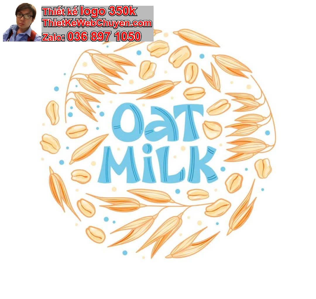 Thiết kế logo online sữa hạt 