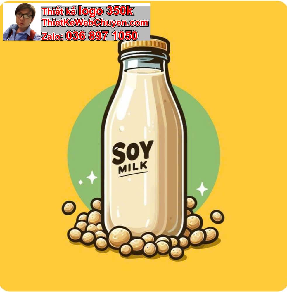 Thiết kế logo online sữa hạt 