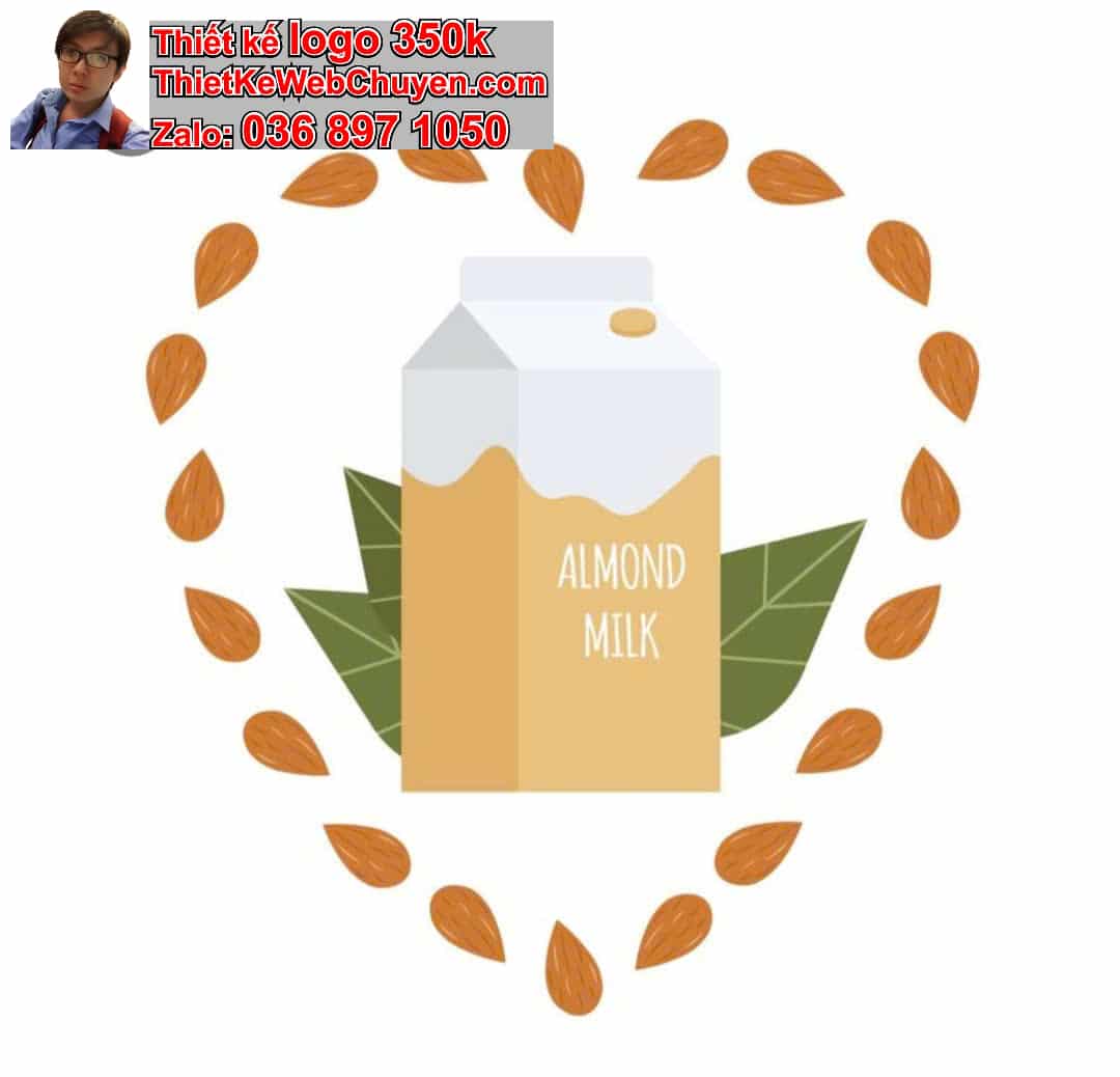 Thiết kế logo online sữa hạt 