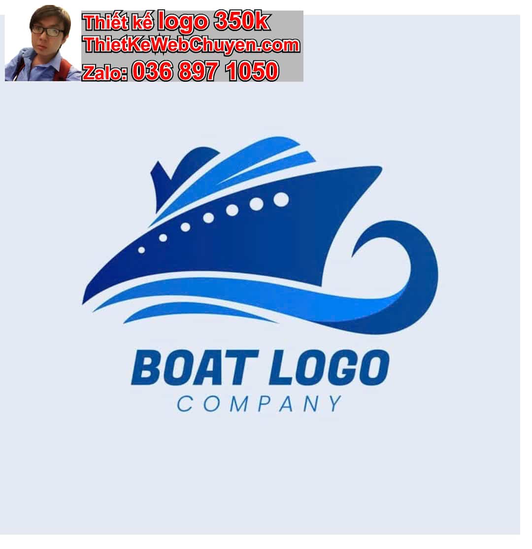 Thiết kế logo online tàu thuyền 