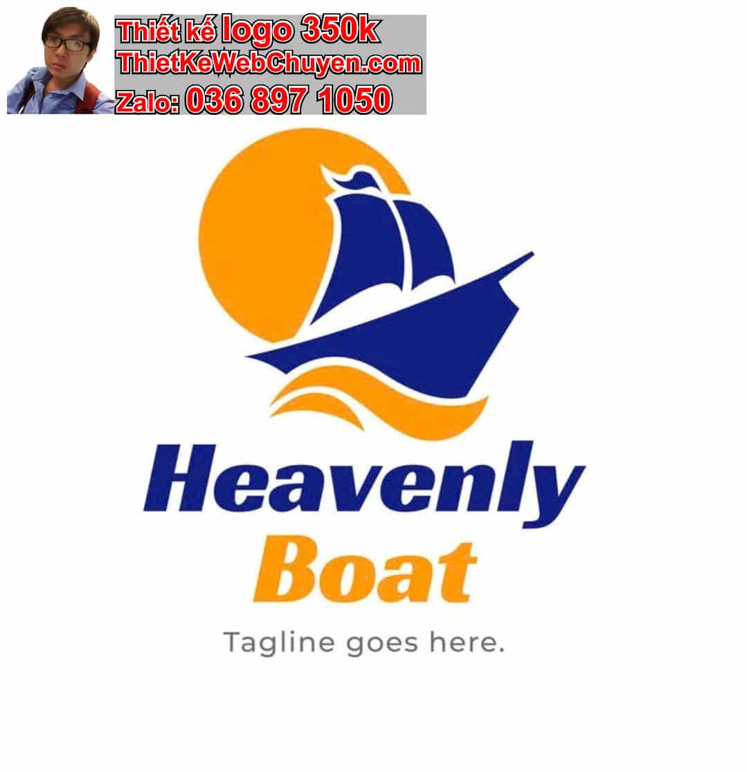 Thiết kế logo online tàu thuyền 